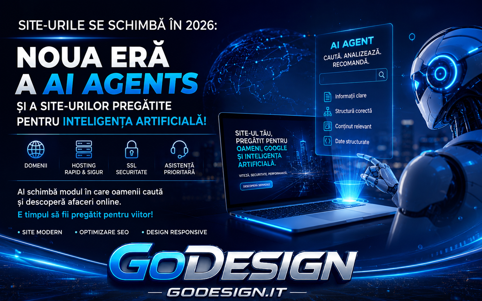 Site-urile se schimbă în 2026 noua eră a AI Agents
